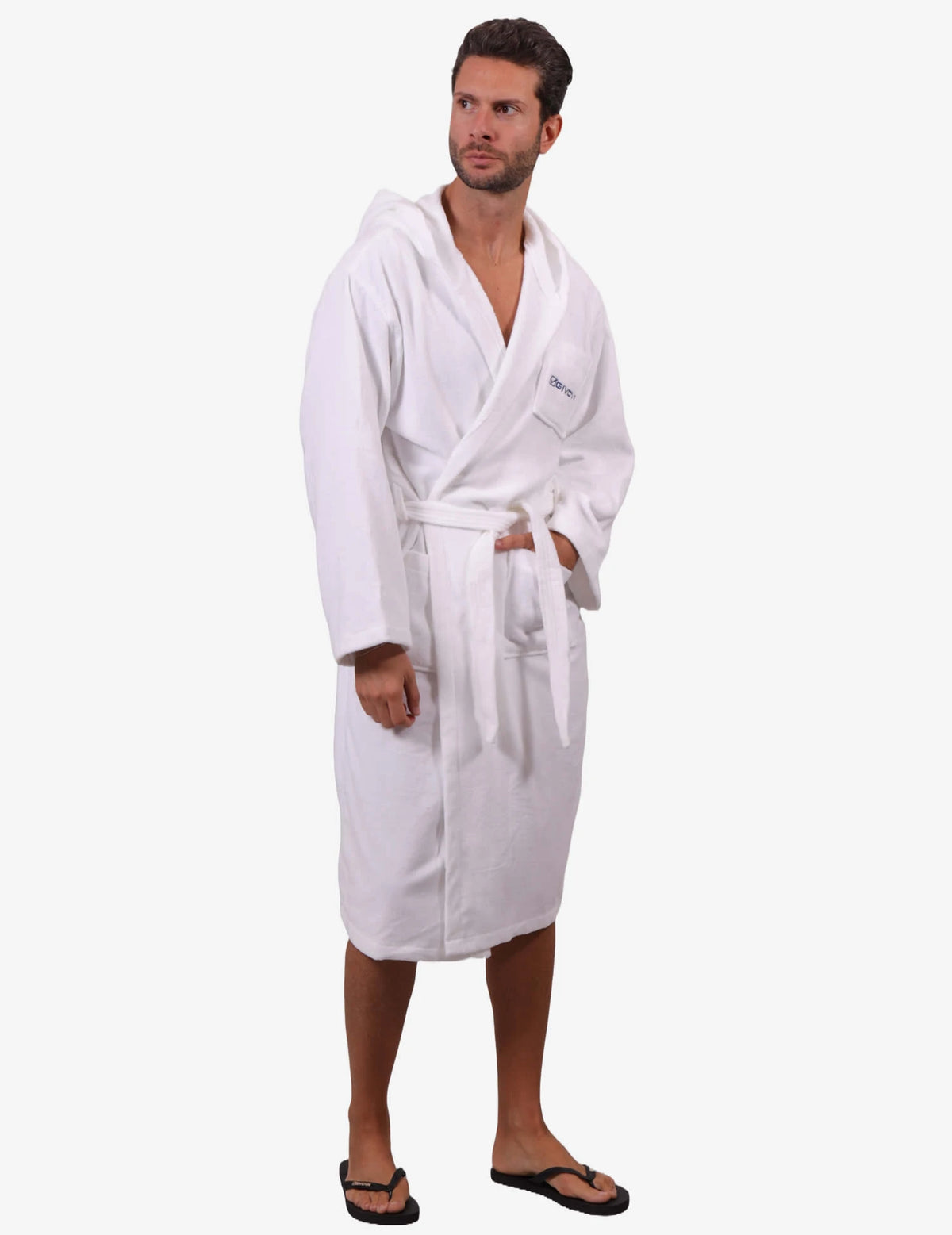 Župan ACCAPPATOIO SCATOLATO 100% COTTON SPUGNA biela