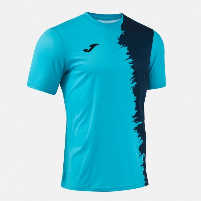 CITY III SHORT SLEEVE T-SHIRT FLUOR TURQUOISE DARK NAVY FLUOR TURQUOISE