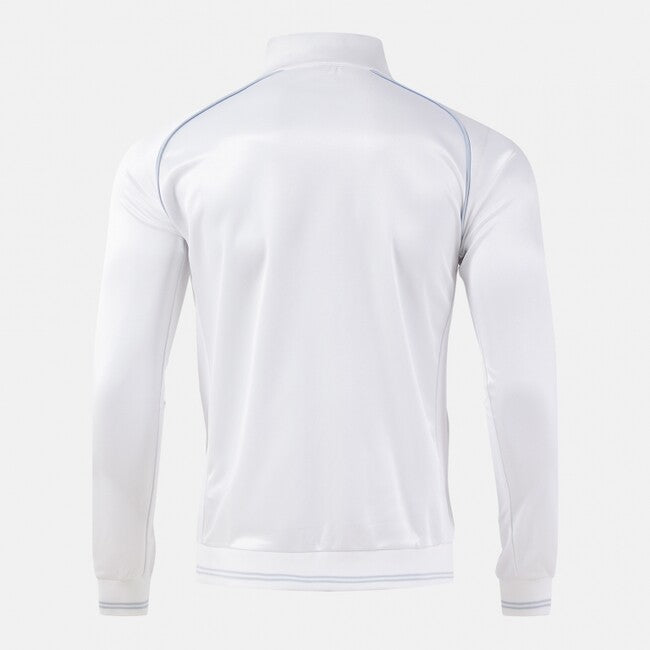 VINTAGE ECO RETRO FULL ZIP SWEATSHIRT WHITE GRAY WHITE-GREY