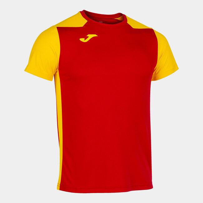 T-SHIRT RECORD II RED-YELLOW