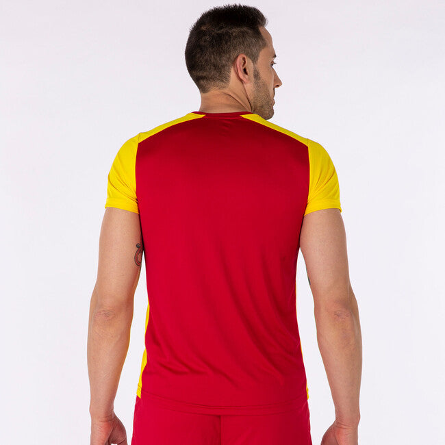 T-SHIRT RECORD II RED-YELLOW