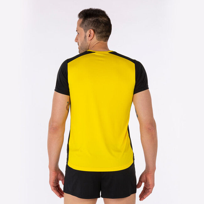 T-SHIRT RECORD II YELLOW-BLACK