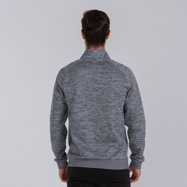 FARAON SWEATSHIRT GREY MELANGE HALF ZIP GRIS MELANGE OSCURO