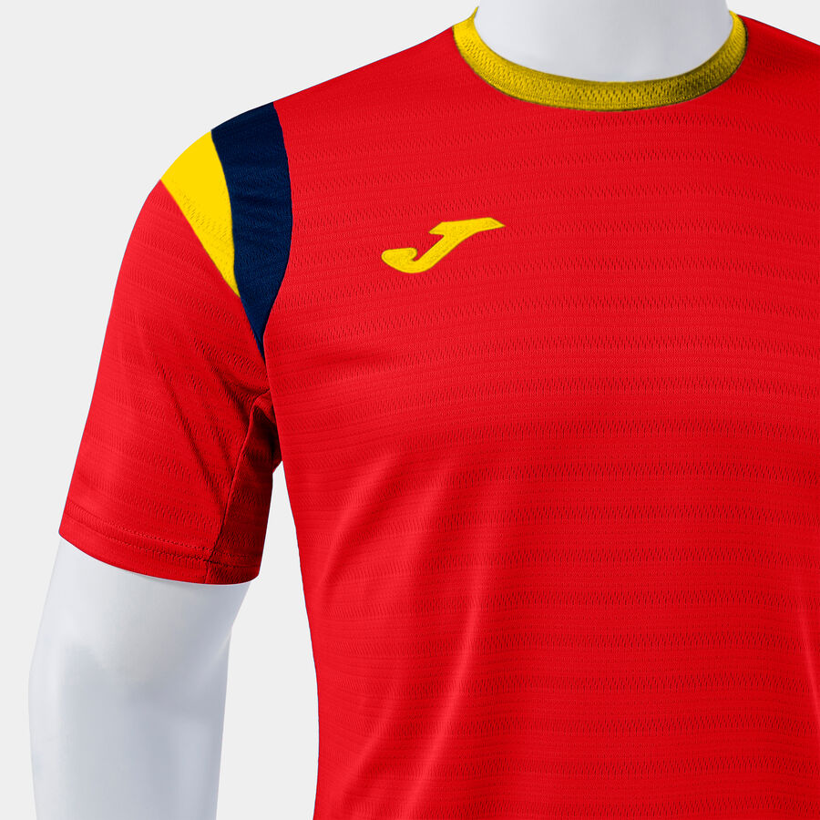 Tričko TERRA SHORT SLEEVE T-SHIRT fuchsiová - červená žltá