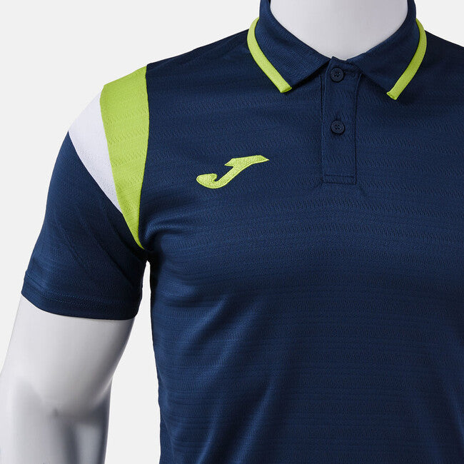 TERRA SHORT SLEEVE POLO DARK NAVY LIME NAVY-LIME