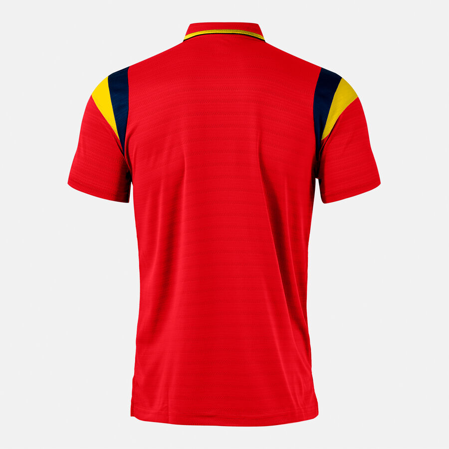 Polo tričko TERRA SHORT SLEEVE POLO tmavá námornícka modrá - červená žltá