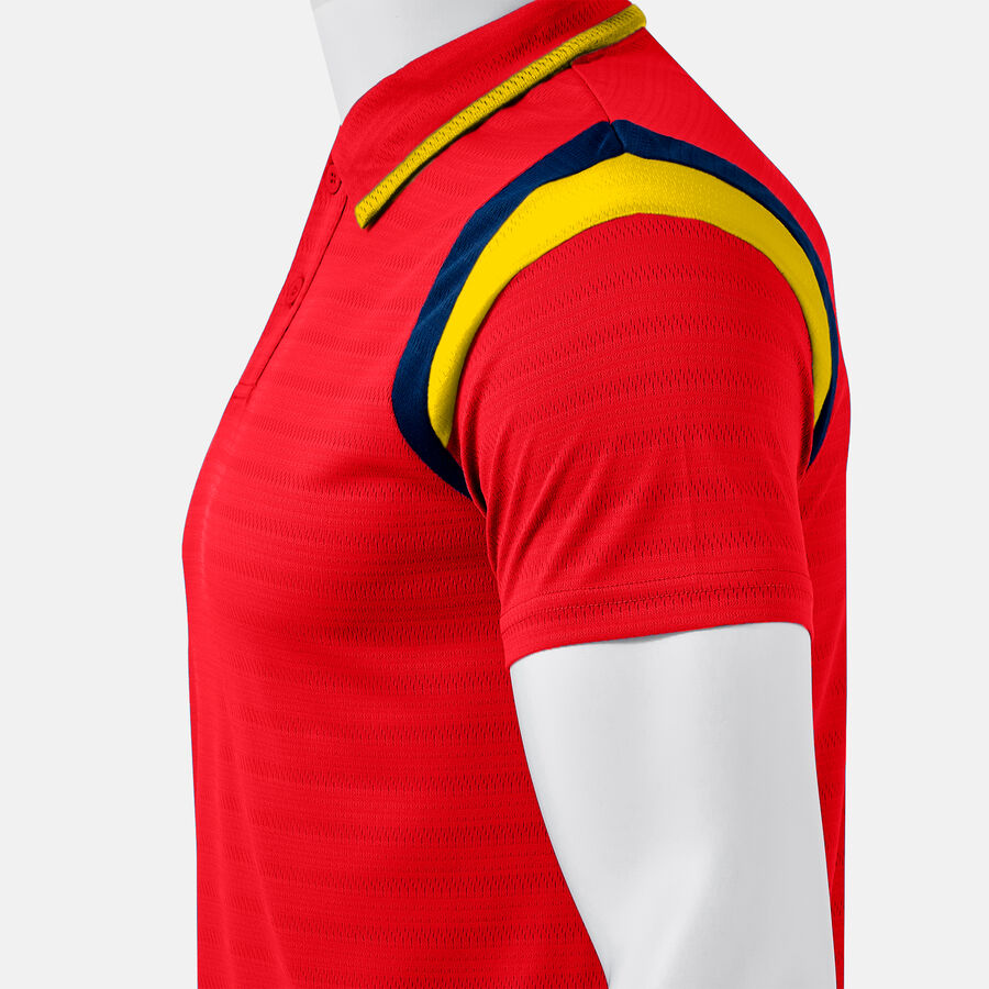 Polo tričko TERRA SHORT SLEEVE POLO tmavá námornícka modrá - červená žltá