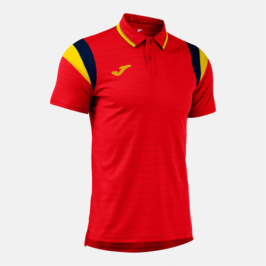 Polo tričko TERRA SHORT SLEEVE POLO tmavá námornícka modrá - červená žltá