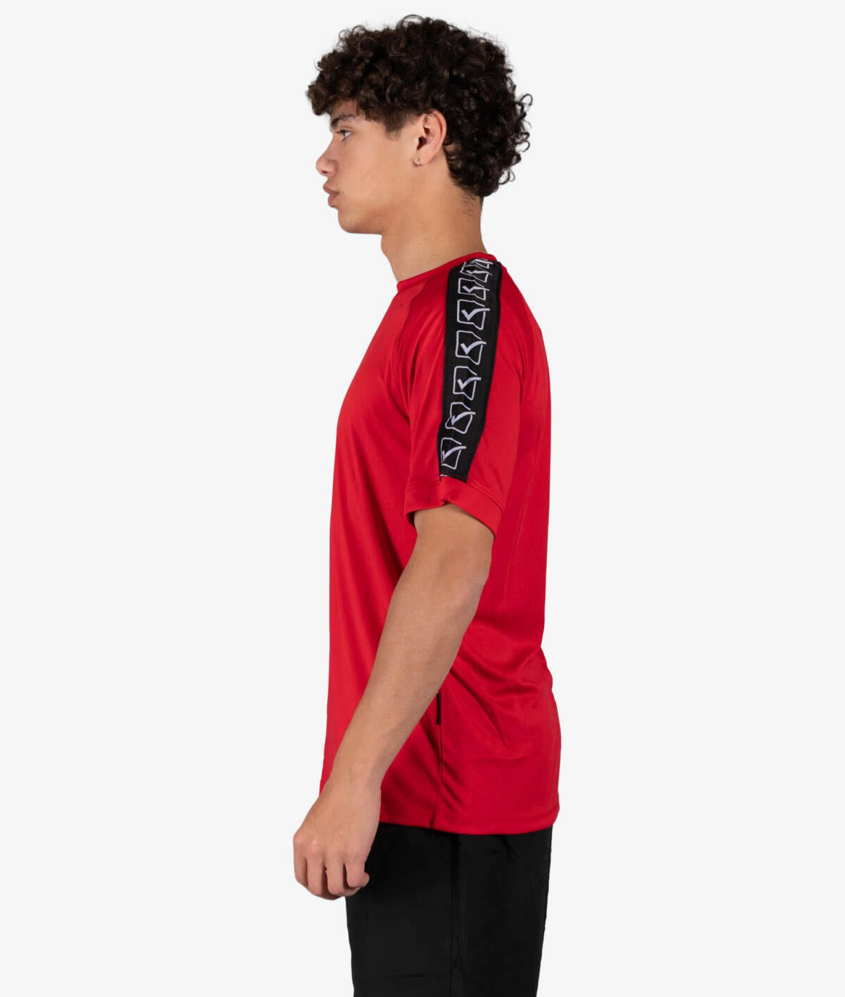 Tričko T-SHIRT POLY BAND červená-biela