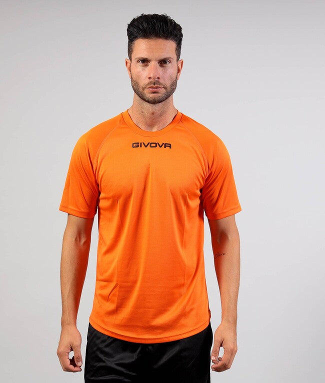 SHIRT GIVOVA ONE MICROFORATA ARANCIO