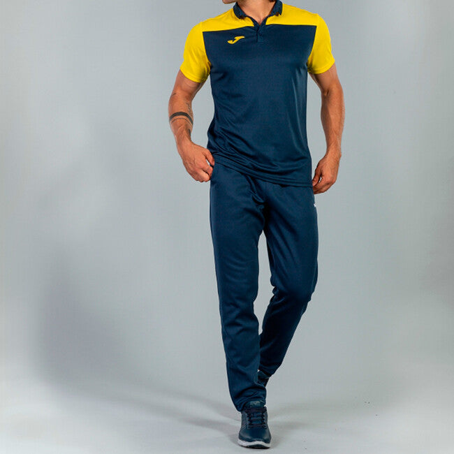 COMBI POLO SHIRT NAVY-YELLOW S/S NAVY-YELLOW
