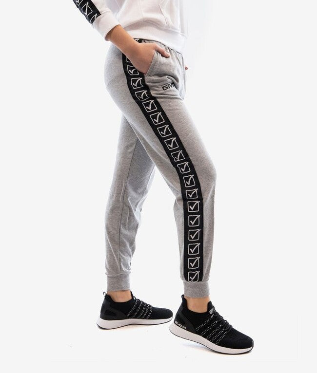 PANTALONE TERRY BAND GRIGIO MELANGE CHIARO