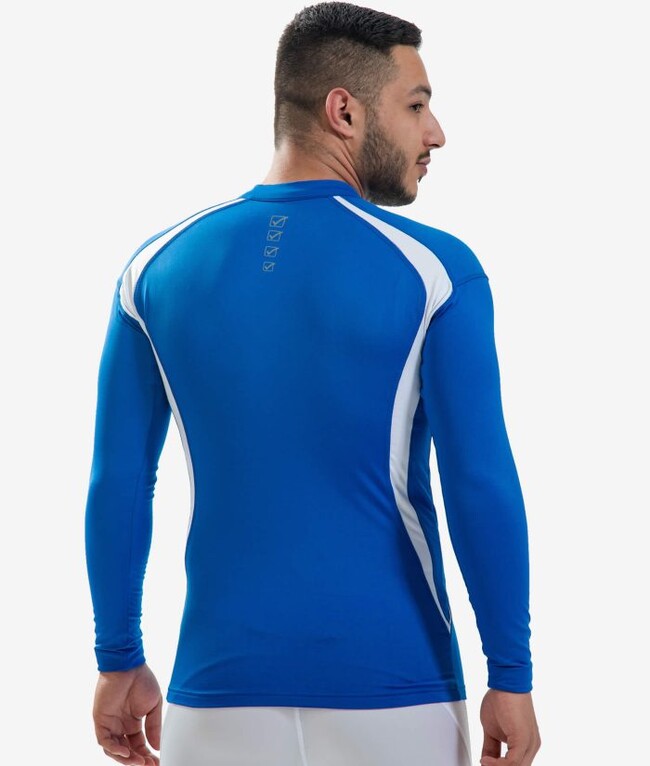 RUNNING LONG SHIRT AZZURRO