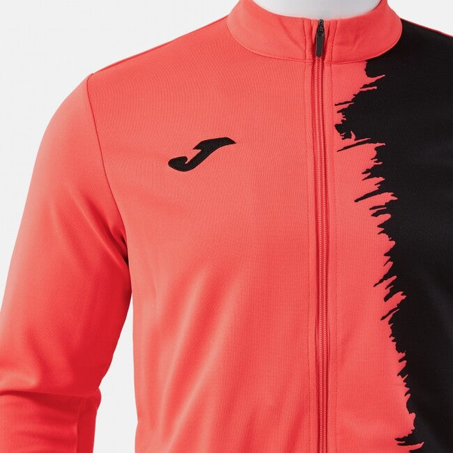 CITY III FULL ZIP SWEATSHIRT FLUOR CORAL BLACK CORAL FLÚOR-NEGRO