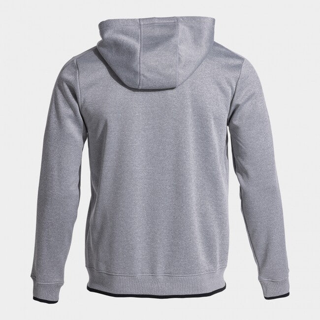 OLIMPIADA ZIP-UP HOODIE MELANGE GREY BLACK GREY