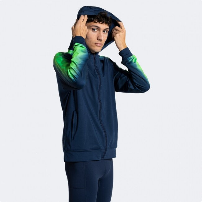 ELITE XI ZIP-UP HOODIE NAVY FLUOR GREEN NAVY-FLUOR GREEN