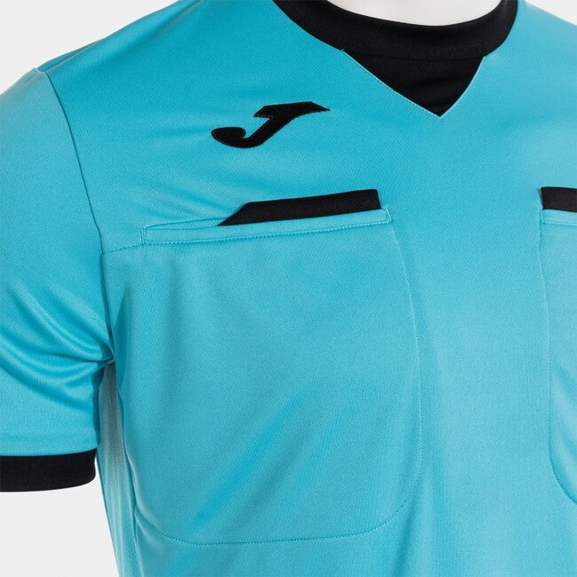 REFEREE SHORT SLEEVE T-SHIRT FLUOR TURQUOISE BLACK TURQUESA FLÚOR-NEGRO