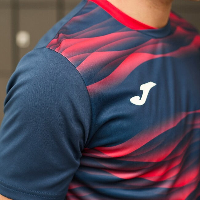 PERFORMANCE SHORT SLEEVE T-SHIRT NAVY BLUE RED NAVY-RED