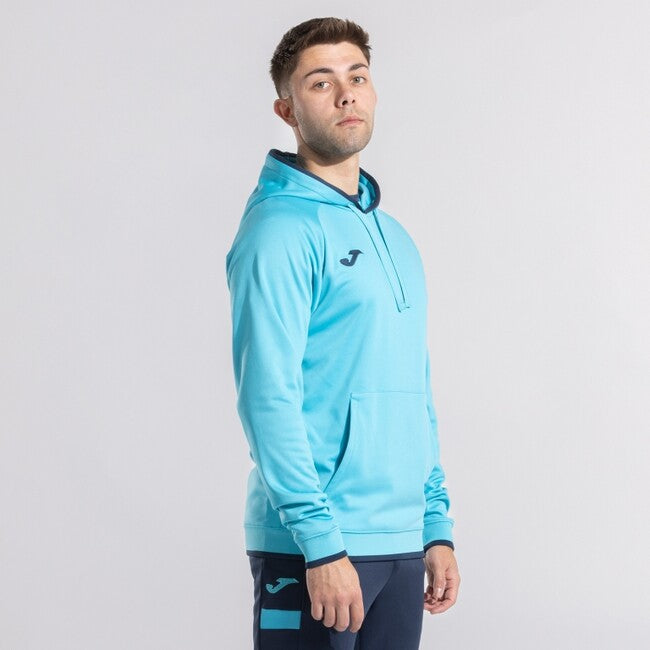 COMBI PREMIUM HOODIE FLUOR TURQUOISE DARK NAVY FLUOR TURQUOISE
