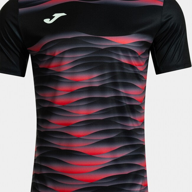 PERFORMANCE SHORT SLEEVE T-SHIRT BLACK RED BLACK-RED