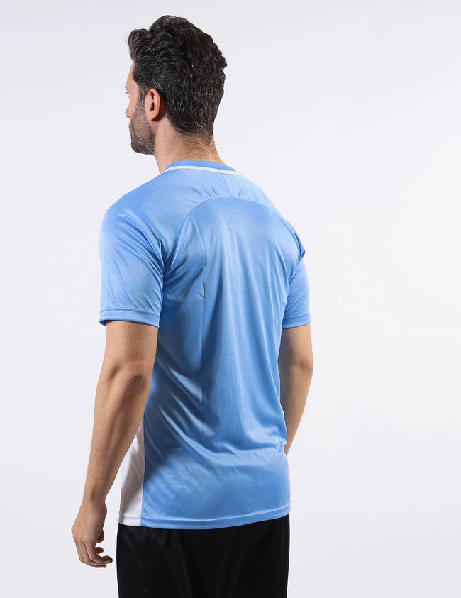 SHIRT STRIPE  M/C INTERLOCK CELESTE/BIANCO
