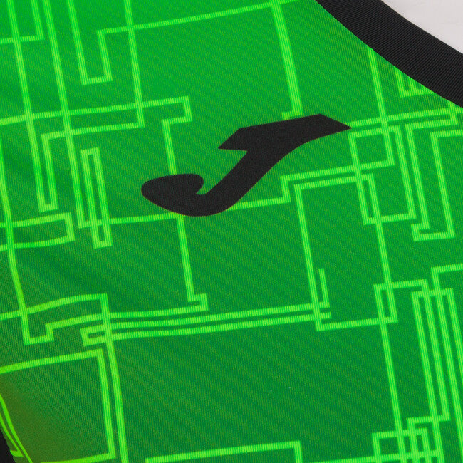 T-SHIRT ELITE VIII NEGRO-VERDE FLUOR