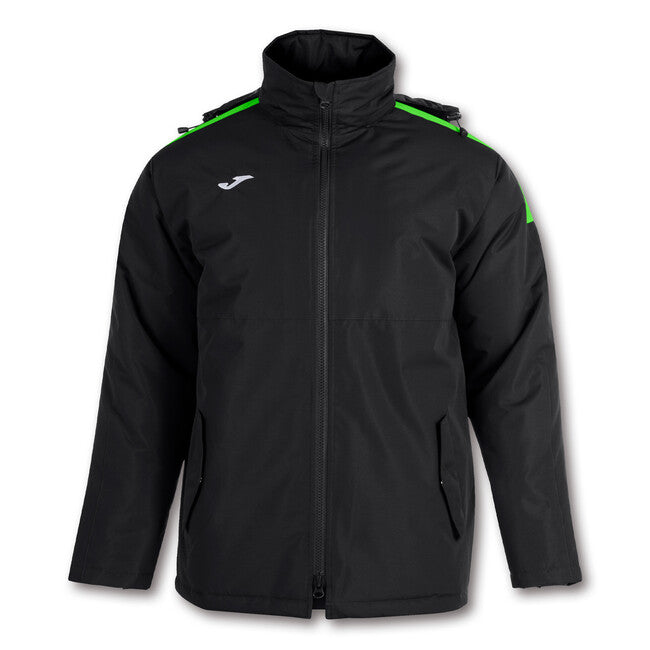 ANORAK TRIVOR NEGRO-VERDE FLUOR