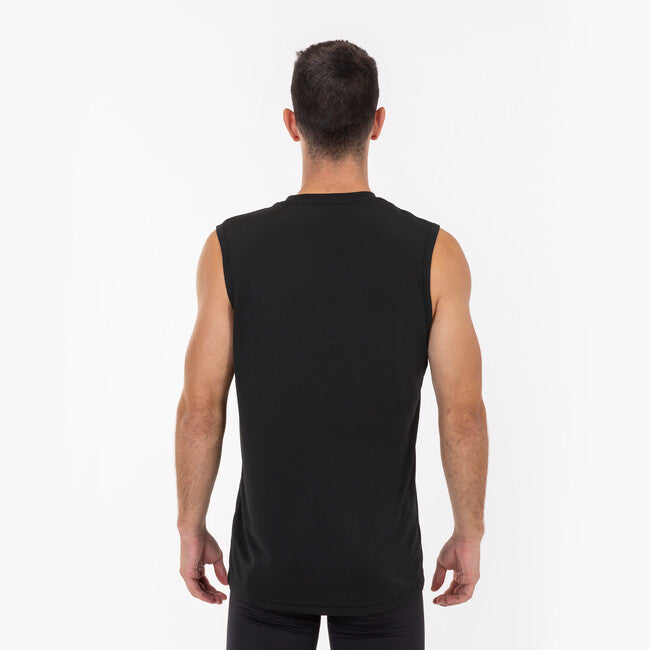 SLEEVELESS T-SHIRT COMBI BLACK BLACK