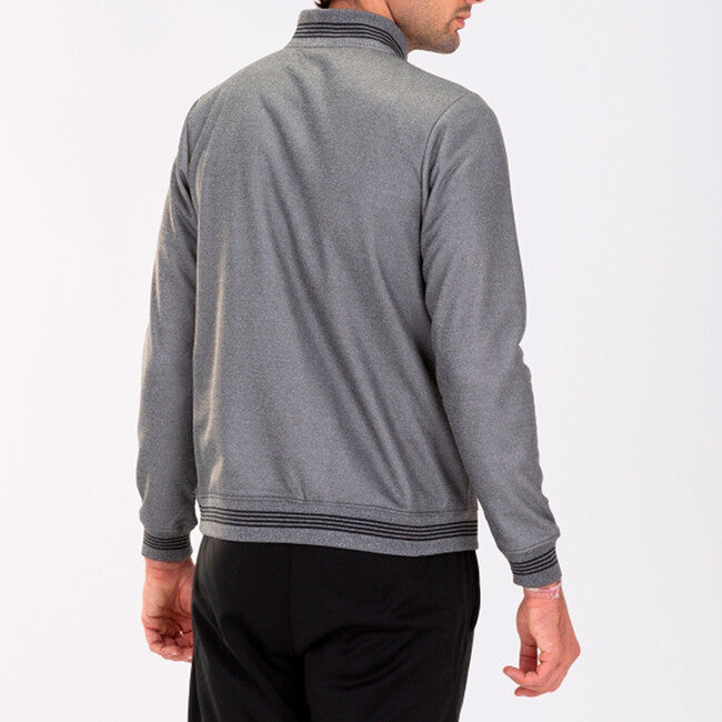 1/2 ZIP CAMPUS III MELANGE SWEATSHIRT GRIS MELANGE MEDIO