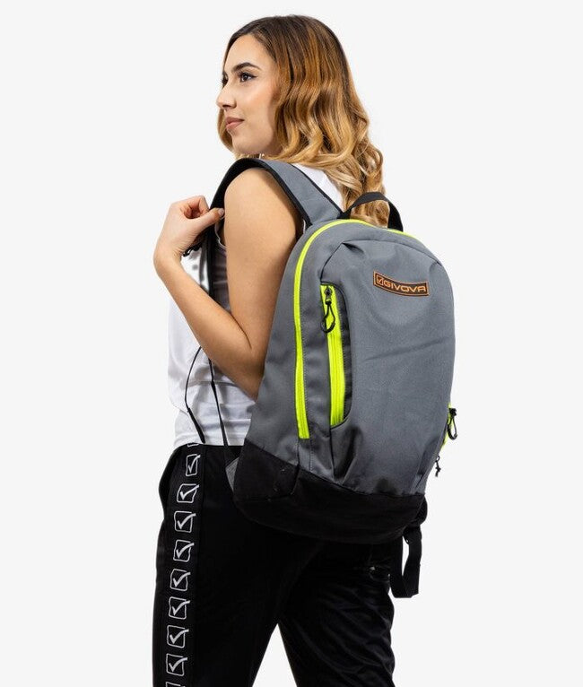 ZAINO POCKET GRIGIO SCURO /GIALLO FLUO