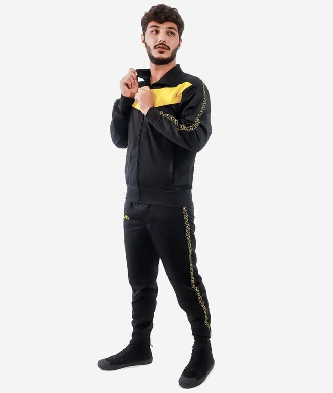 TUTA BANDA VISA TRIACETATO NERO/GIALLO