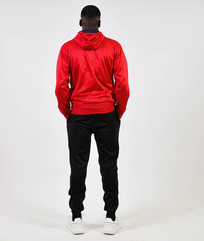 TUTA KING IN POLARFLEECE (SORRENTO) ROSSO/BLU