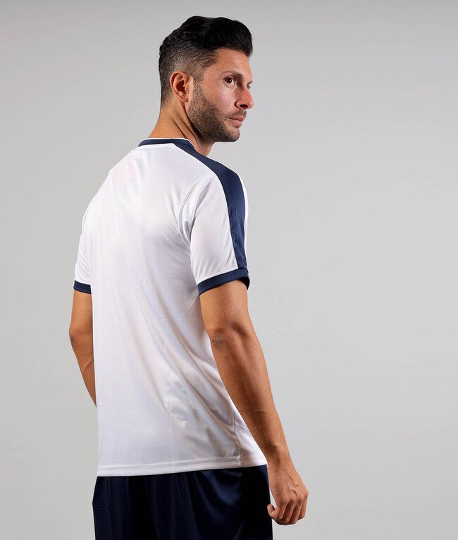 SHIRT REVOLUTION INTERLOCK BIANCO/BLU