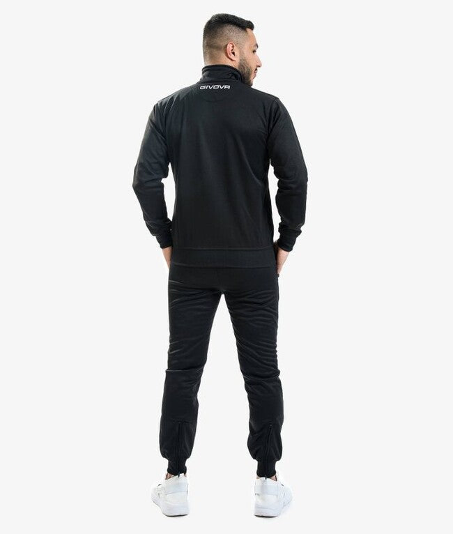 TUTA GIVOVA ONE FULL ZIP POLARFLEECE NERO/BIANCO