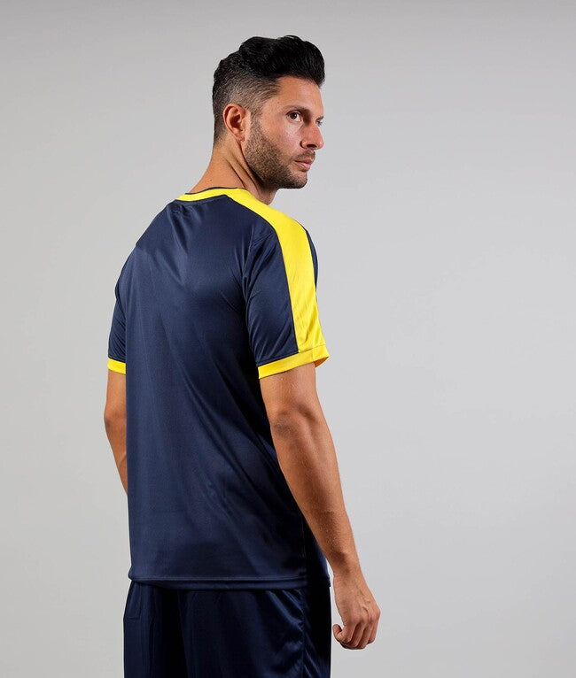SHIRT REVOLUTION INTERLOCK BLU/GIALLO