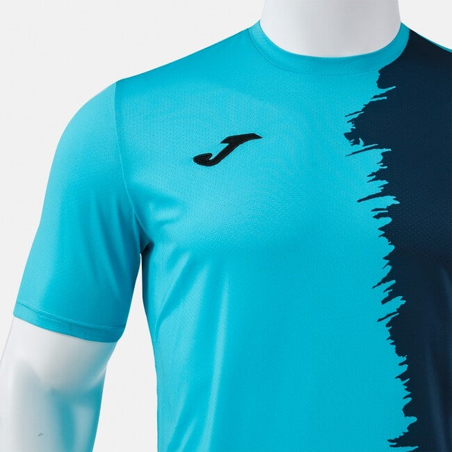 CITY III SHORT SLEEVE T-SHIRT FLUOR TURQUOISE DARK NAVY FLUOR TURQUOISE