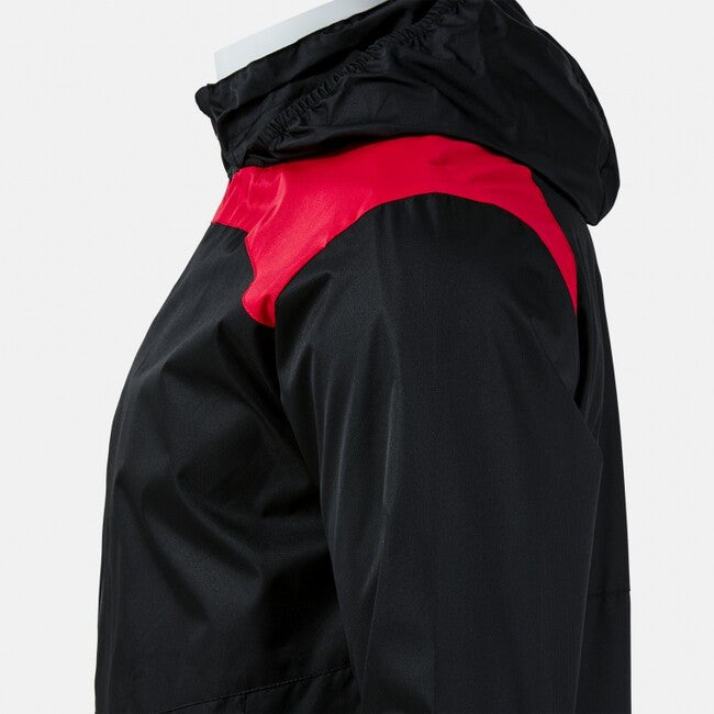 GLACIER RAINCOAT BLACK RED BLACK-RED