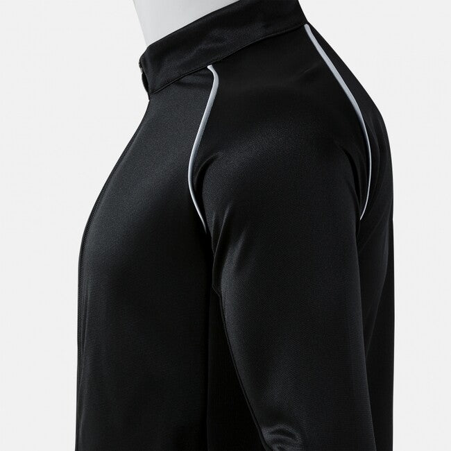VINTAGE ECO RETRO FULL ZIP SWEATSHIRT BLACK GRAY BLACK-GREY