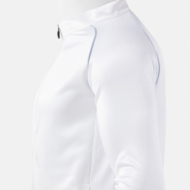 VINTAGE ECO RETRO FULL ZIP SWEATSHIRT WHITE GRAY WHITE-GREY