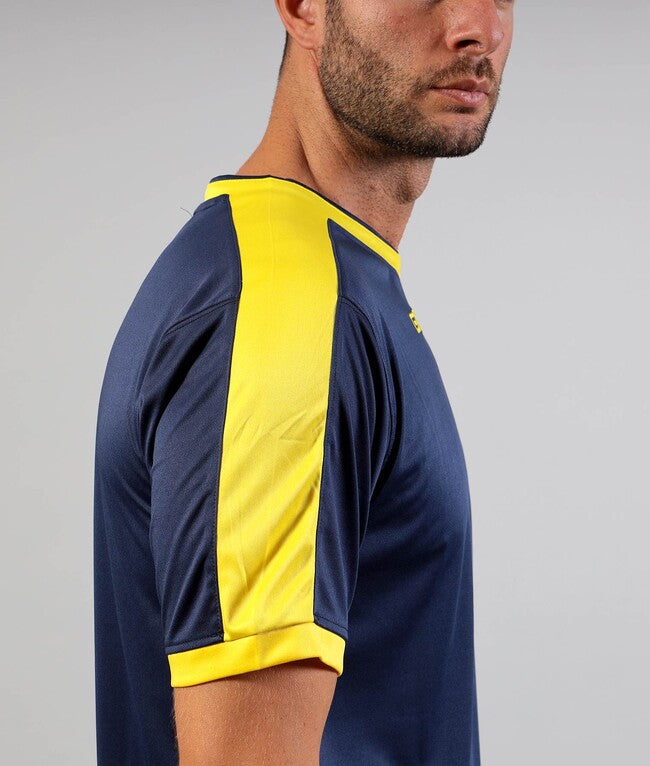 SHIRT REVOLUTION INTERLOCK BLU/GIALLO