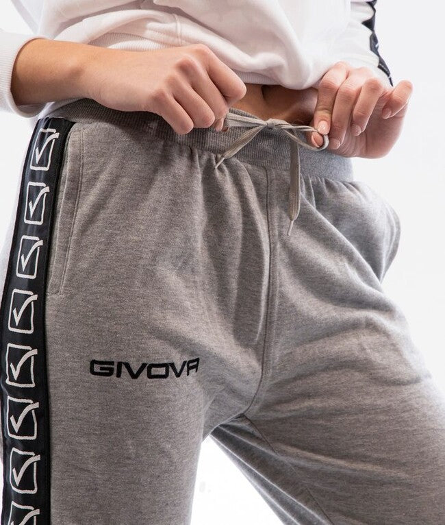 PANTALONE TERRY BAND GRIGIO MELANGE CHIARO