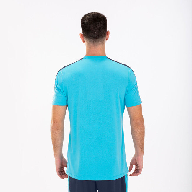 FLUORESCENT TURQUOISE BLUE-NAVY BLUE ACADEMY T-SHIRT M/C FLUOR TURQUOISE