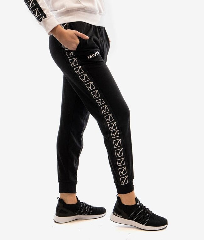 PANTALONE TERRY BAND NERO