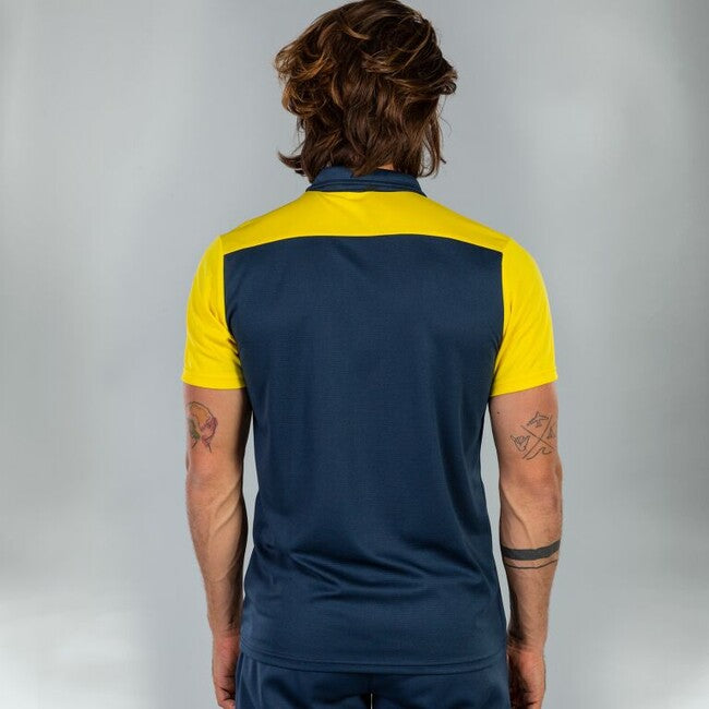 COMBI POLO SHIRT NAVY-YELLOW S/S NAVY-YELLOW