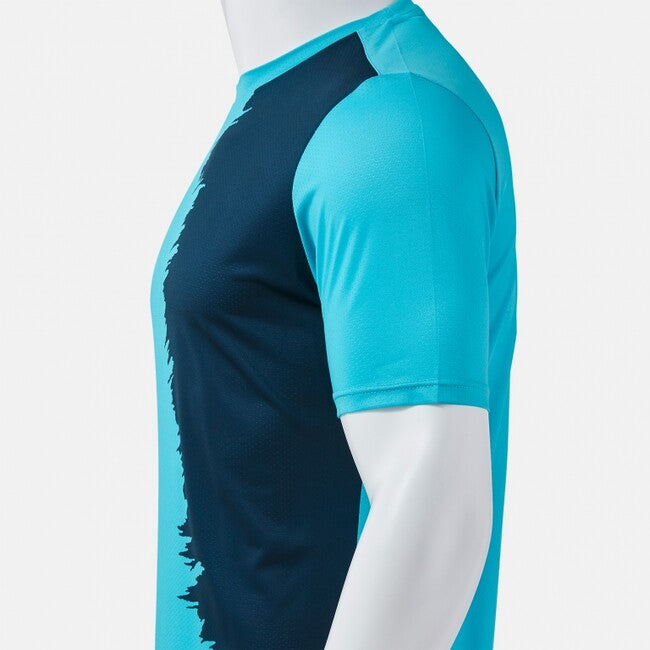 CITY III SHORT SLEEVE T-SHIRT FLUOR TURQUOISE DARK NAVY FLUOR TURQUOISE