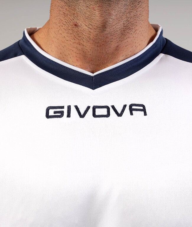 SHIRT REVOLUTION INTERLOCK BIANCO/BLU