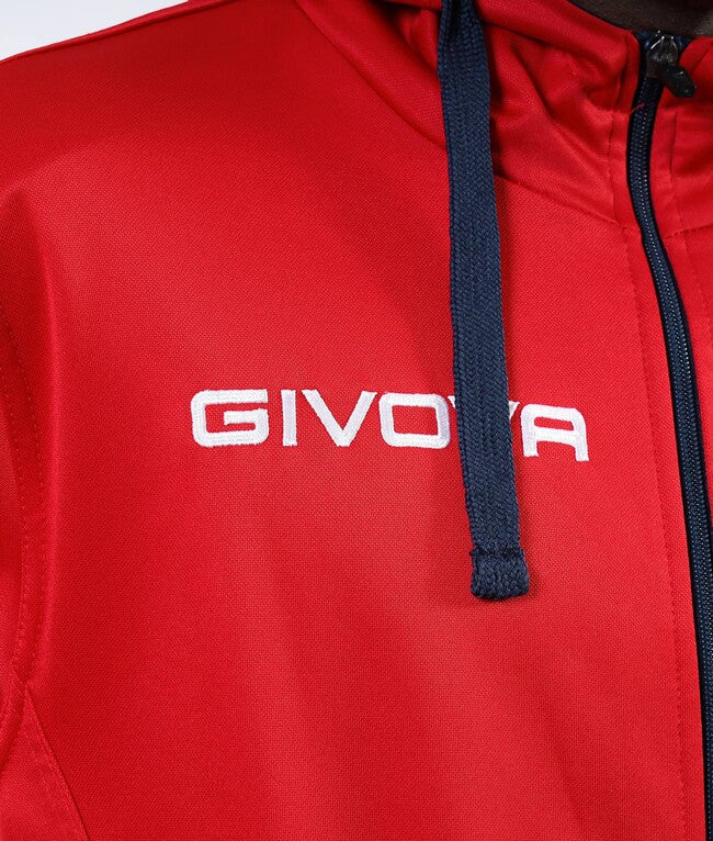 TUTA KING IN POLARFLEECE (SORRENTO) ROSSO/BLU