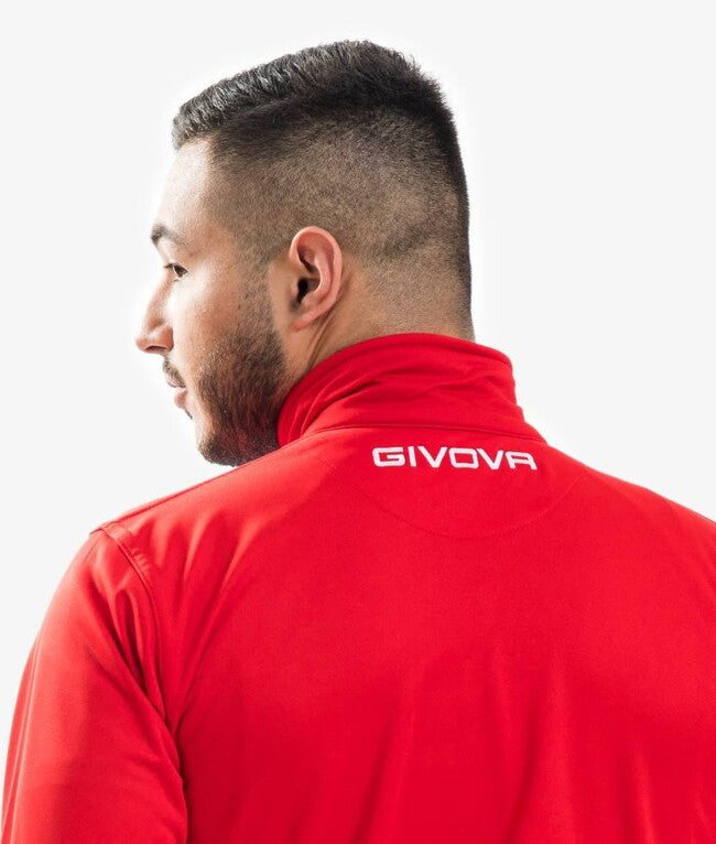 TUTA GIVOVA ONE FULL ZIP POLARFLEECE ROSSO/BLU