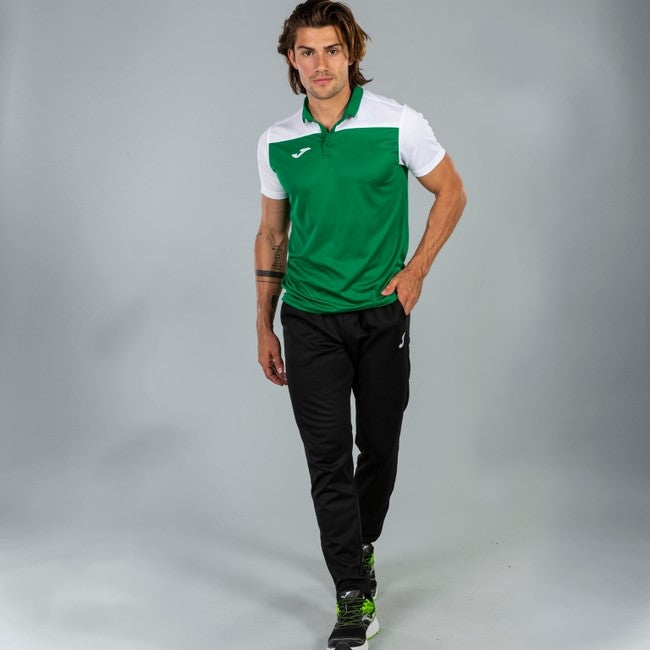 COMBI POLO SHIRT GREEN-WHITE S/S GREEN-WHITE