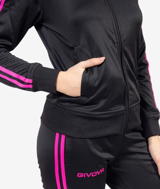 TUTA REVOLUTION SUMMER DONNA NERO/FUXIA METALLIC